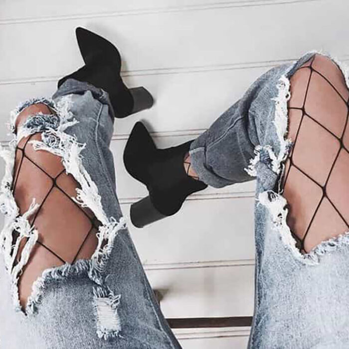 Fishnet Stockings (Black) - Image 6