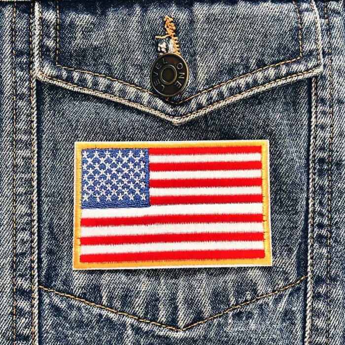 American Flag Yellow Patch - Image 2