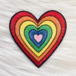 Pulsating Rainbow Heart Patch