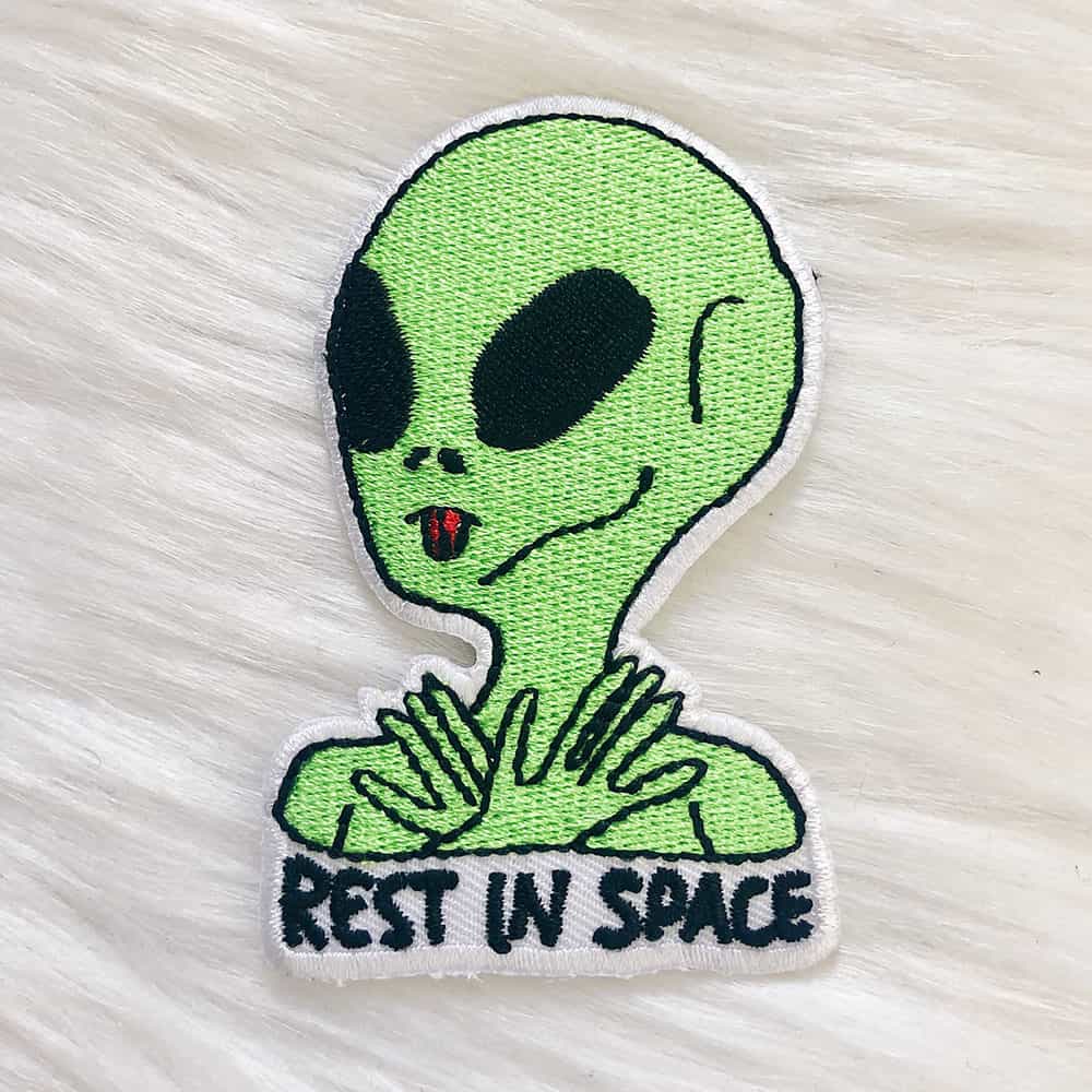 alienpatch-1 Rest in Space Patch - Image 1