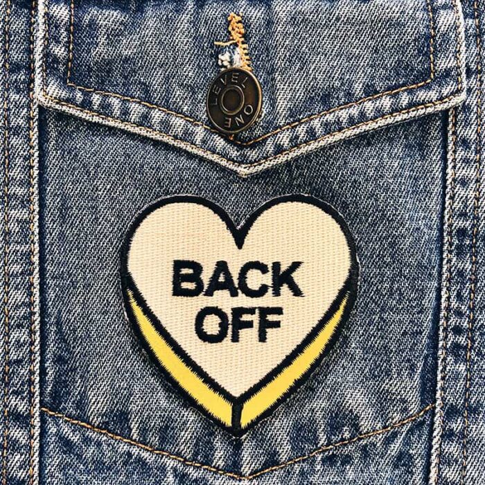 Back Off Heart Patch - Image 2