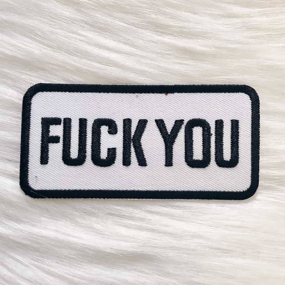 fuckyoupatch-1 Fuck You Patch (White) - Image 1