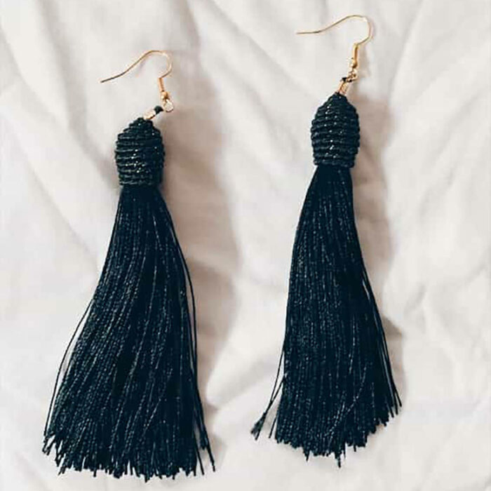 Long Tassel Earrings - Image 5