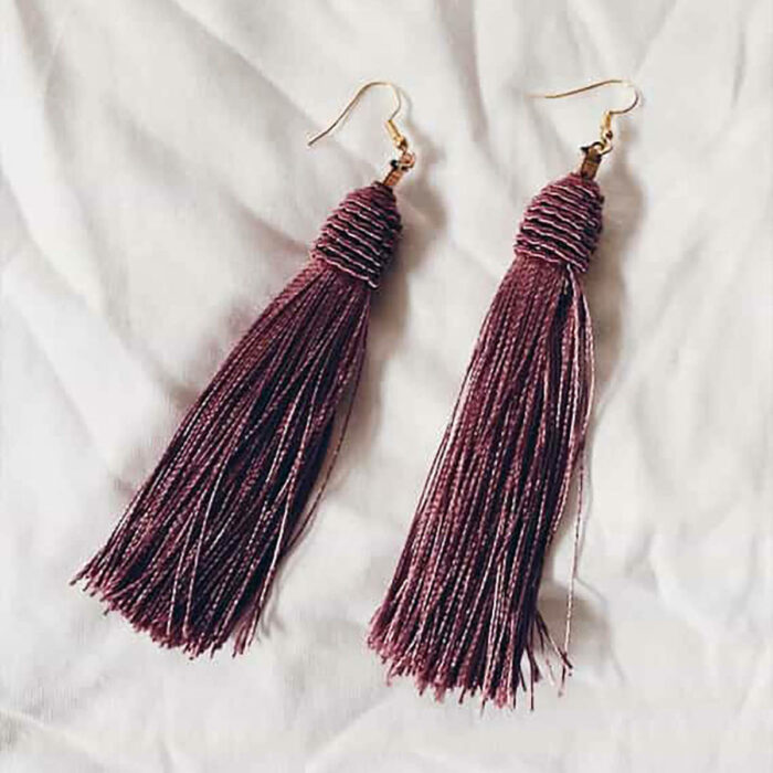 Long Tassel Earrings - Image 7