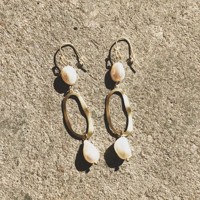 Pearl Drop Earrings - Image 4