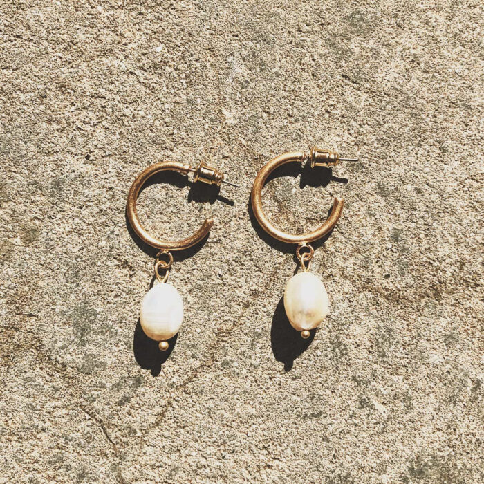 Pearl Drop Earrings - Image 4