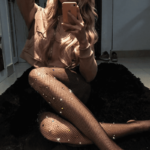 Diamanté Fishnet Stockings - Image 2