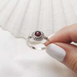 Sterling Silver Garnet Ring - Image 2