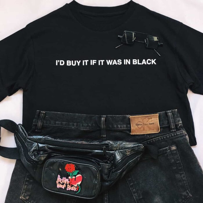 In Black T-Shirt