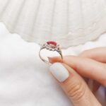 Sterling Silver Red-Pink Topaz Ring - Size 7 - Image 2