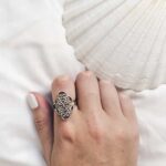 Sterling Silver Stylized Ring (Different Sizes) - Image 3