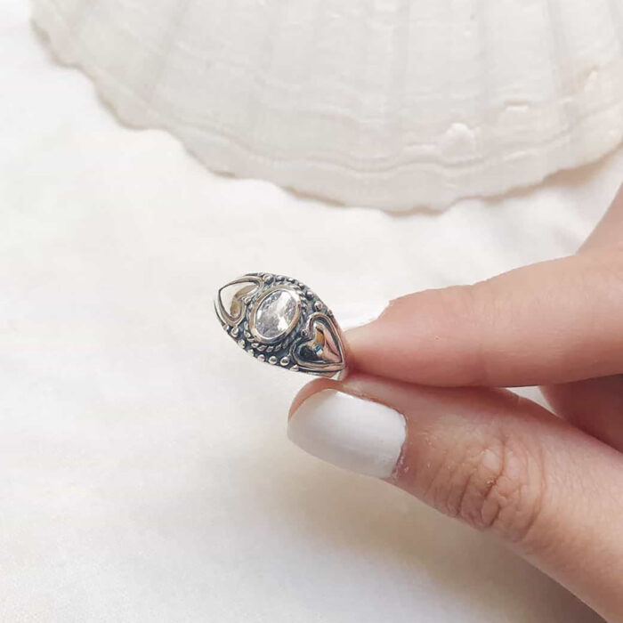 Sterling Silver Quartz Ring - Image 2