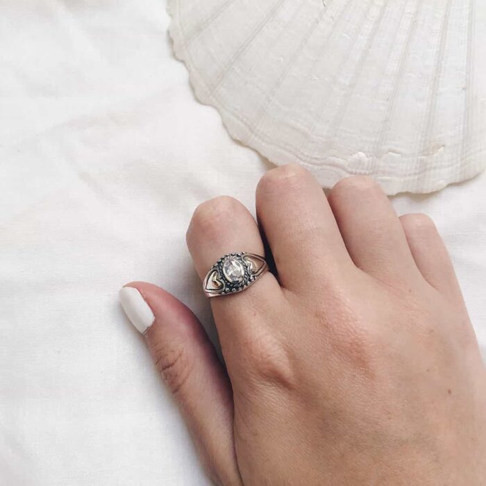 Sterling Silver Quartz Ring - Image 3