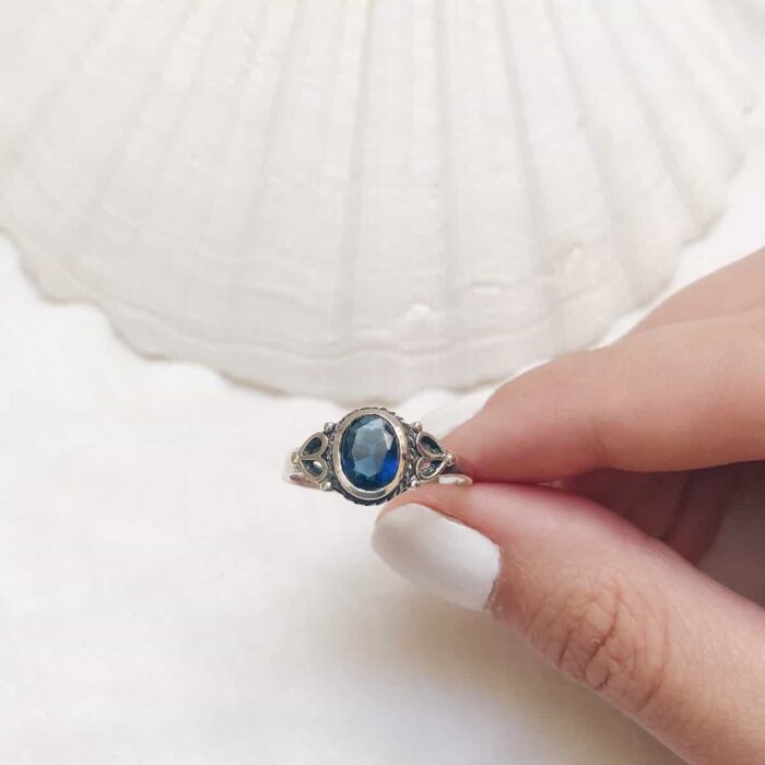 Sterling Silver Gemstone Rings (Different Sizes) - Image 2
