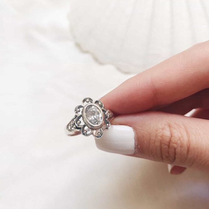 Sterling Silver Gemstone Rings (Different Sizes) - Image 7
