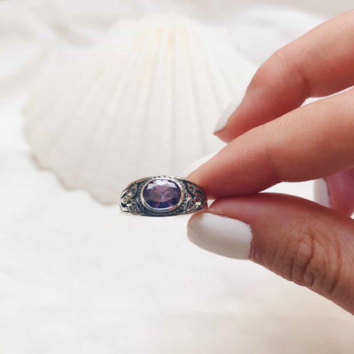 Sterling Silver Gemstone Rings (Different Sizes) - Image 4