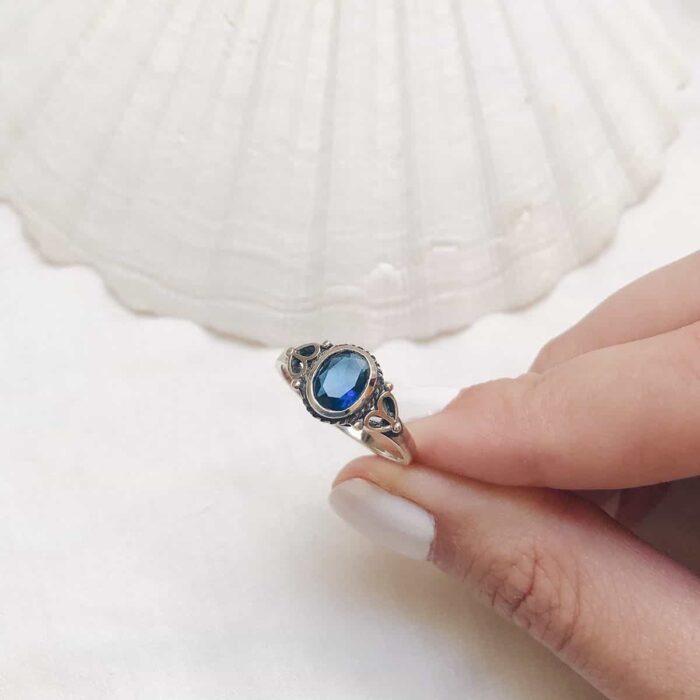 Sterling Silver Gemstone Rings (Different Sizes) - Image 3