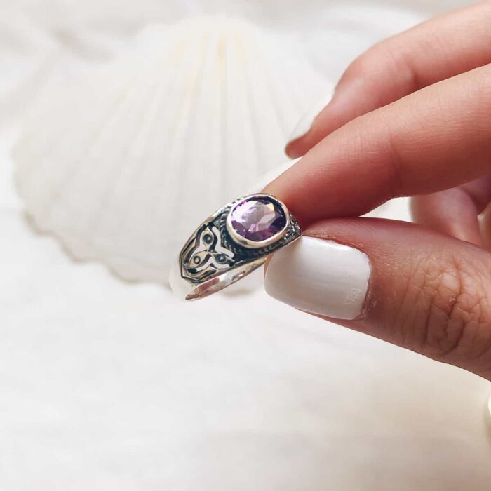 Sterling Silver Gemstone Rings (Different Sizes) - Image 5