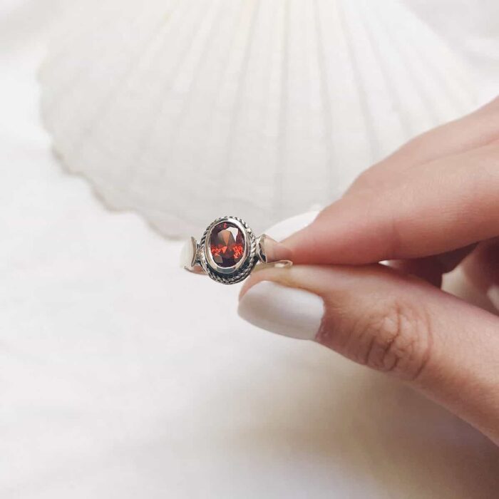 Sterling Silver Gemstone Rings (Different Sizes) - Image 2