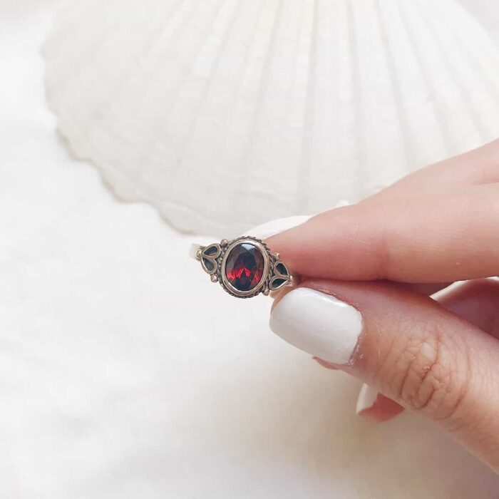 Sterling Silver Gemstone Rings (Different Sizes) - Image 4