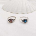 Sterling Silver Gemstone Rings (Different Sizes)