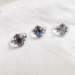 Sterling Silver Gemstone Rings (Different Sizes) - Image 2
