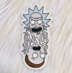 Split Rick and Morty Vinyl Sticker