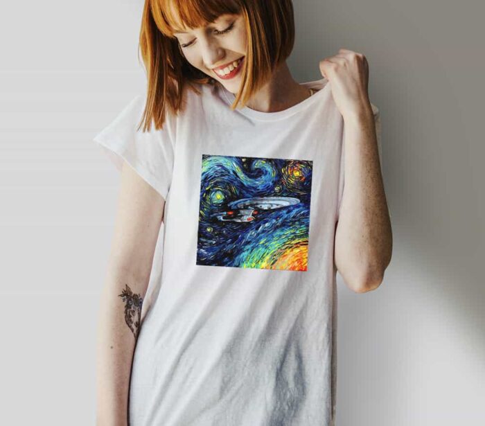 Van Gogh Star Trek T-Shirt