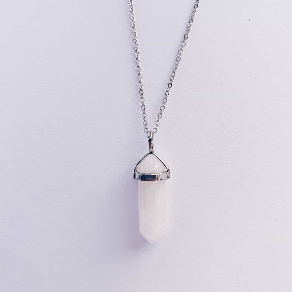 clear quartz 2 Clear Quartz Necklace - Image 1