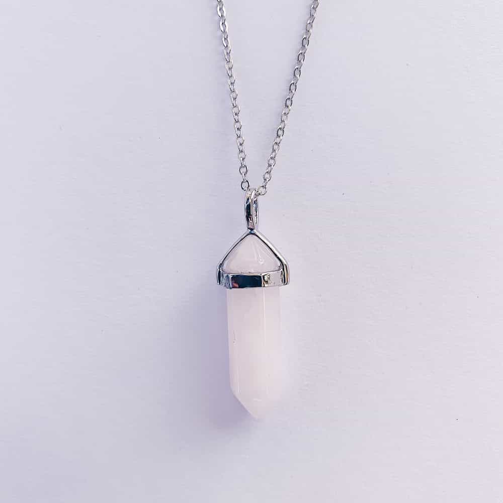 rose quartz Rose Quartz Necklace - Image 1