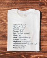 Rude Star Signs T-Shirt - Image 2