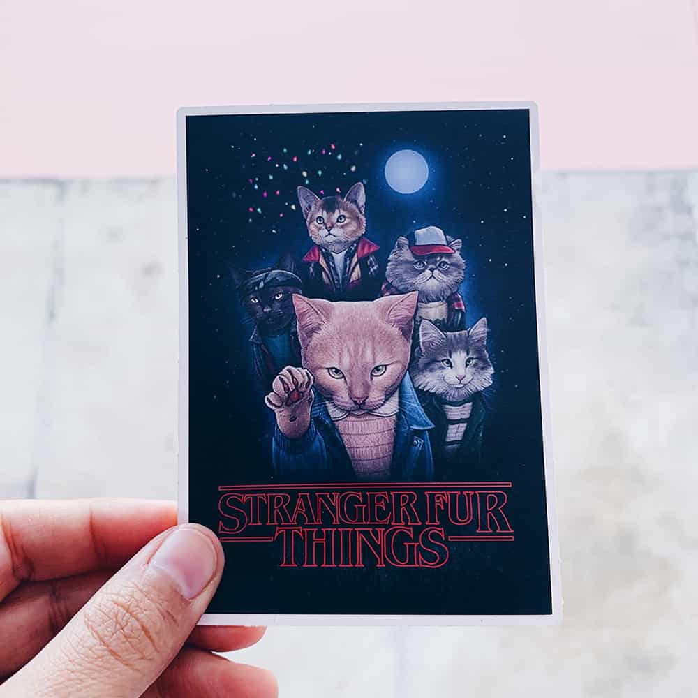 sticker29 Stranger Fur Things Sticker - Image 1