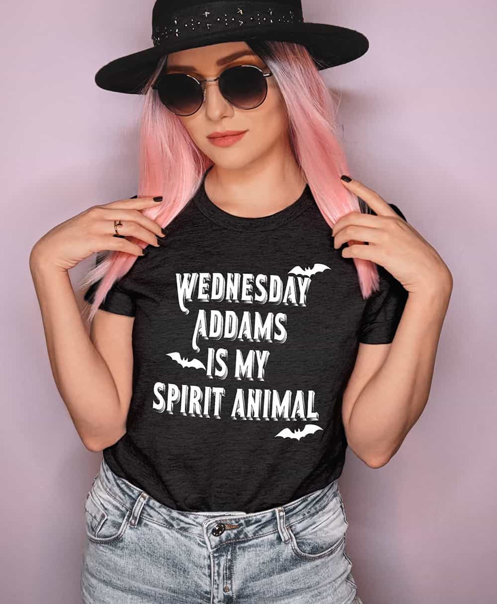 wednesday Wednesday Addams Spirit Animal T-Shirt - Image 1