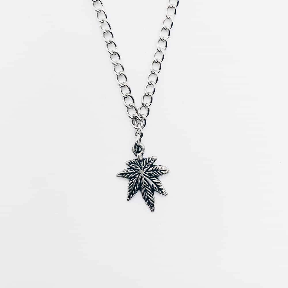 weed leaf 2 Weed Leaf Necklace - Image 1