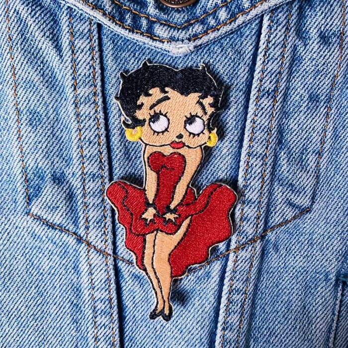 Betty Boop Red Dress Patch - Image 2