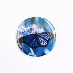 Blue Butterfly Badge/Magnet - Image 2