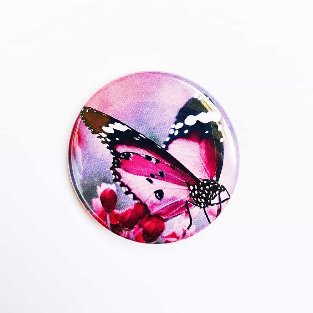 Butterfly1magnet Pink Butterfly Magnet - Image 1