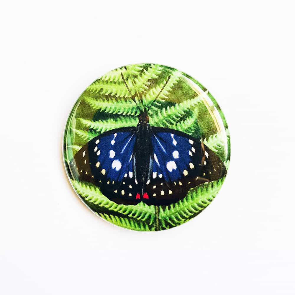 Butterfly6magnet Blue & Black Spotted Butterfly Magnet - Image 1