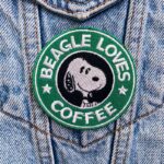 Snoopy Beagle Loves Coffee Patch - Image 2