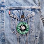 Snoopy Beagle Loves Coffee Patch - Image 3