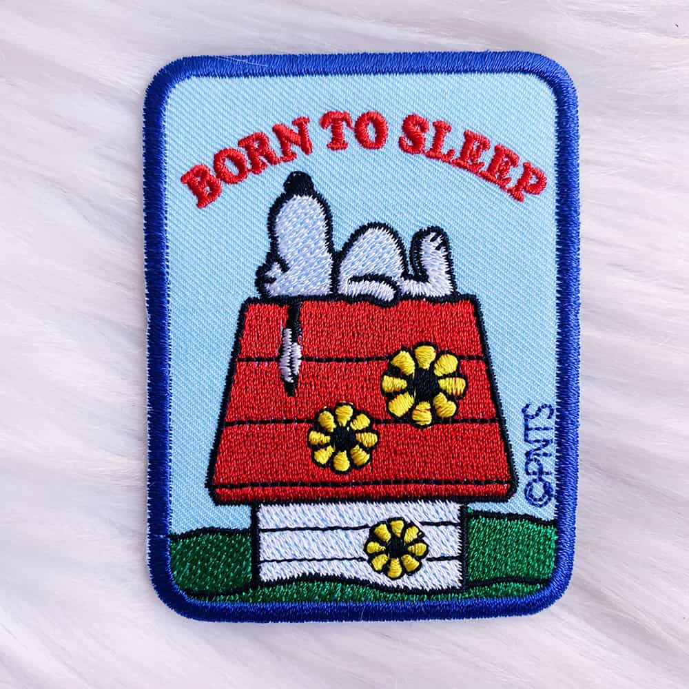 Snoopy Born To Sleep Patch 1 Snoopy Born To Sleep Patch - Image 1
