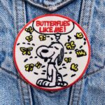 Snoopy Butterflies Like Me Patch - Image 2