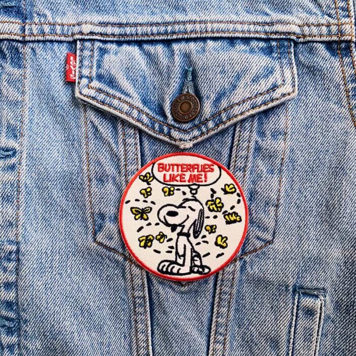 Snoopy Butterflies Like Me Patch - Image 3