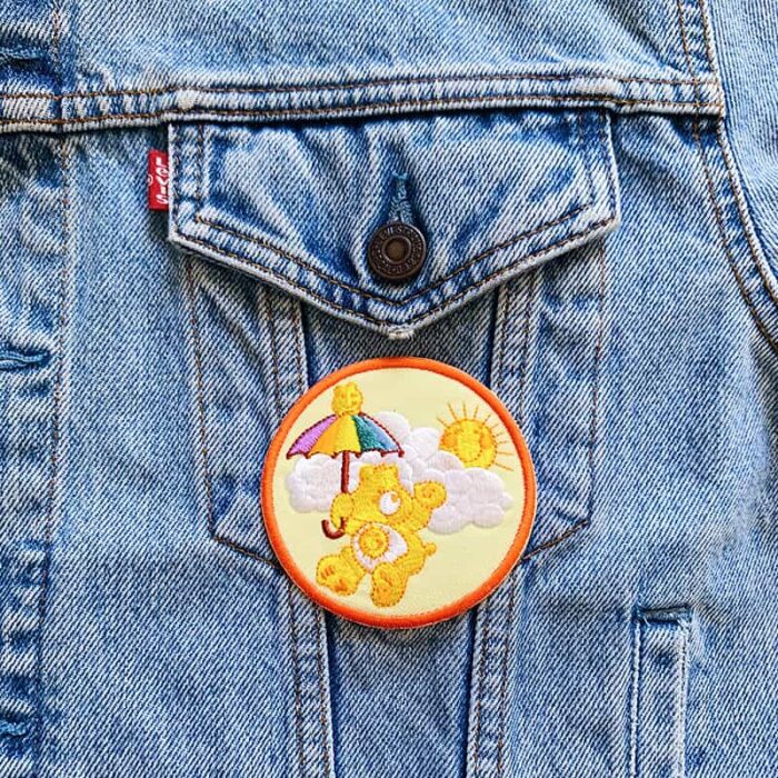 Round Sunshine Care Bear Patch - Image 3
