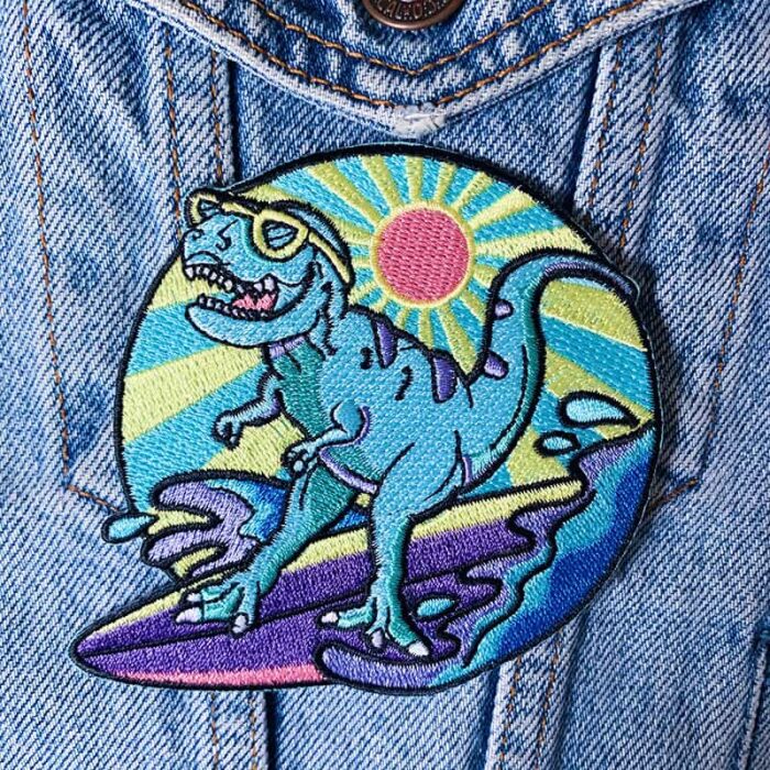 Surfing T-Rex Patch - Image 2