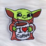 Yoda I Love Coffee Patch