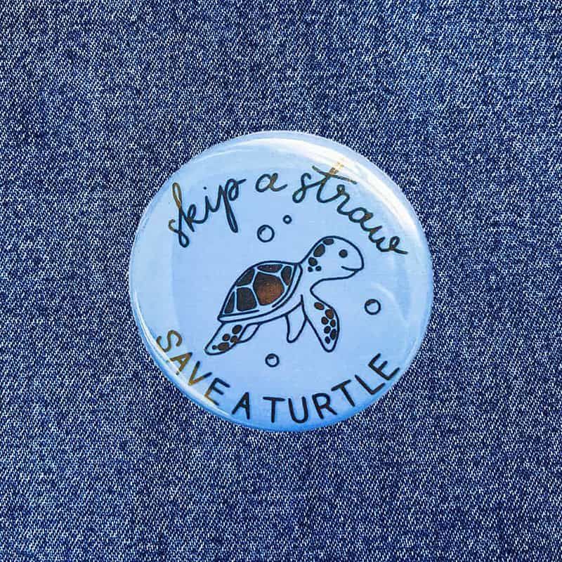 badge15 Save The Turtle Badge/Magnet - Image 1