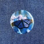 Blue Butterfly Badge/Magnet
