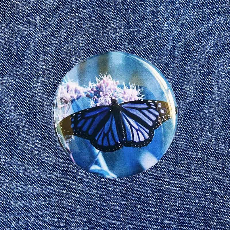 Blue Butterfly Blue Butterfly Badge/Magnet - Image 1