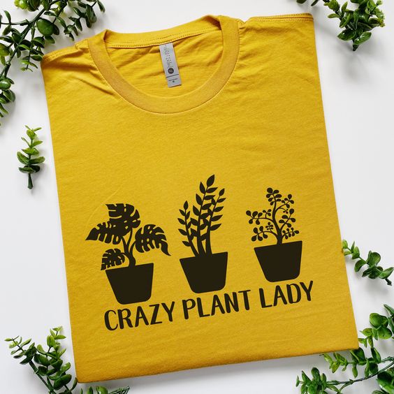 crazy plant lady 1 Crazy Plant Lady T-Shirt - Image 1